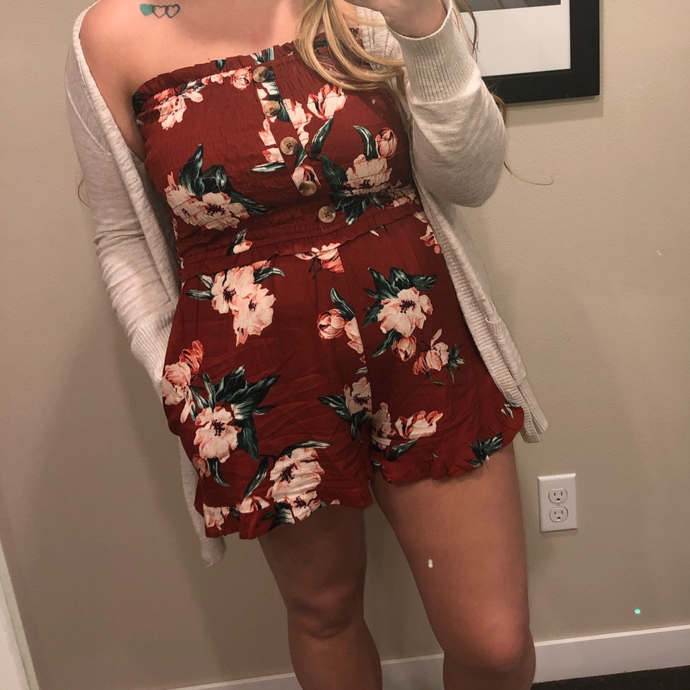 Strapless Romper
